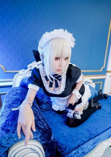 Fate 阿尔托利亚 女仆 cosplay