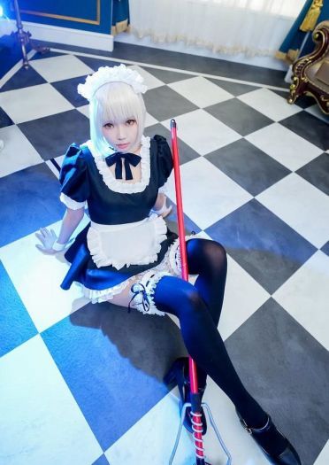 Fate 阿尔托利亚 女仆 cosplay
