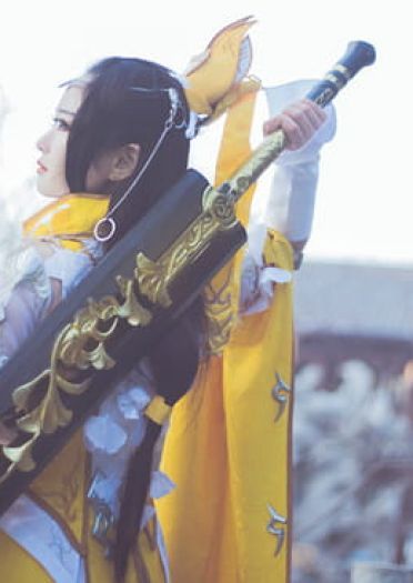 剑侠情缘网络版叁 雪河藏剑成女&秦风纯阳成女 cosplay图片(1)