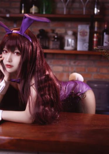 Fate/Grand Order 兔女郎斯卡哈 cosplay图片