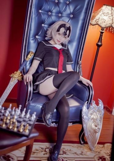 Fate/Grand Order 黑白贞德X放课后的制服 cosplay