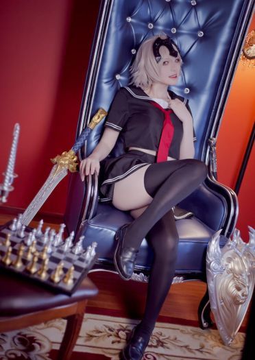 Fate/Grand Order 黑白贞德X放课后的制服 cosplay