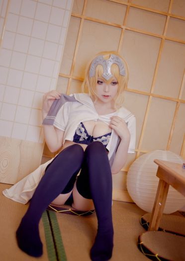 Fate/Grand Order 黑白贞德X放课后的制服 cosplay