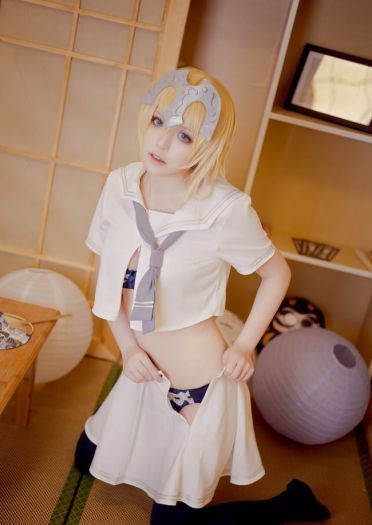 Fate/Grand Order 黑白贞德X放课后的制服 cosplay