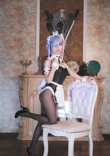 Re:从零开始的异世界生活 兔女郎拉姆蕾姆 cosplay图片