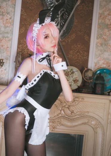 Re:从零开始的异世界生活 兔女郎拉姆蕾姆 cosplay图片