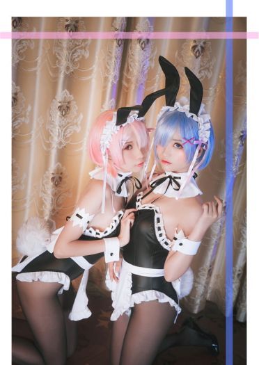 Re:从零开始的异世界生活 兔女郎拉姆蕾姆 cosplay图片
