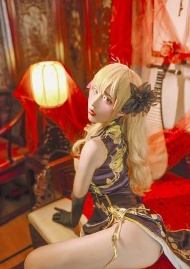 幻想金瓶梅金莲旗袍 cosplay