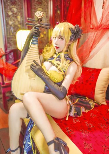 幻想金瓶梅金莲旗袍 cosplay