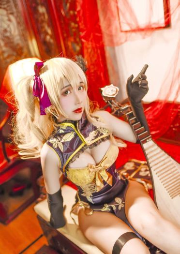 幻想金瓶梅金莲旗袍 cosplay