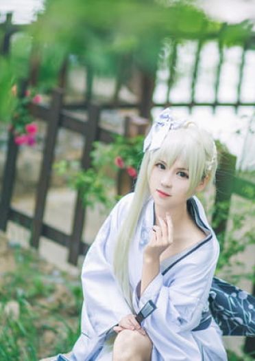 神户园花开烂漫 可惜我那天去遇到下雨 缘之空 穹妹 cosplay