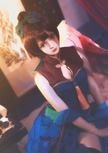 【cos正片】萤草同人觉醒旗袍