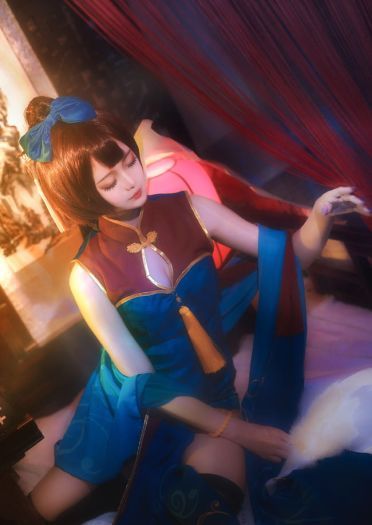 【cos正片】萤草同人觉醒旗袍