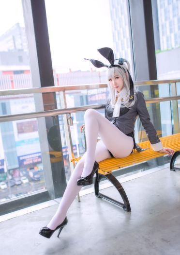 舰队Collection COS 白丝 兔女郎cosplay