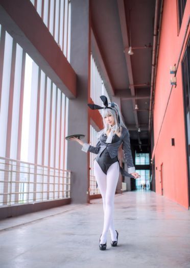 舰队Collection COS 白丝 兔女郎cosplay