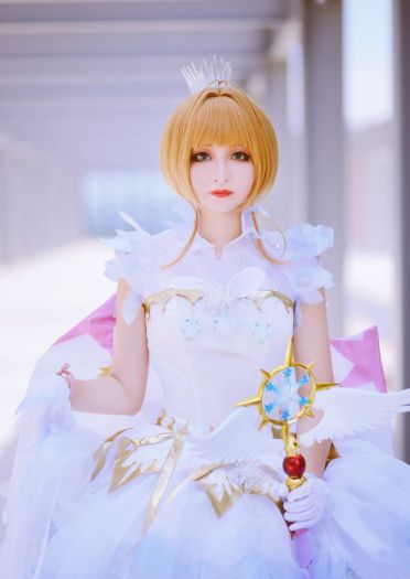 【cos正片】木之本樱透明牌op战斗服