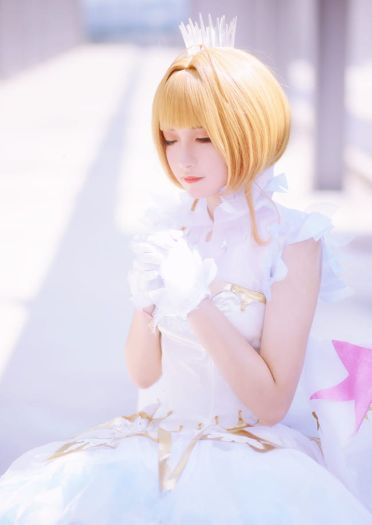 【cos正片】木之本樱透明牌op战斗服