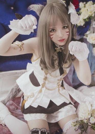 【cos正片】￼最终幻想14 女儿节爱豆套猫娘/yoko