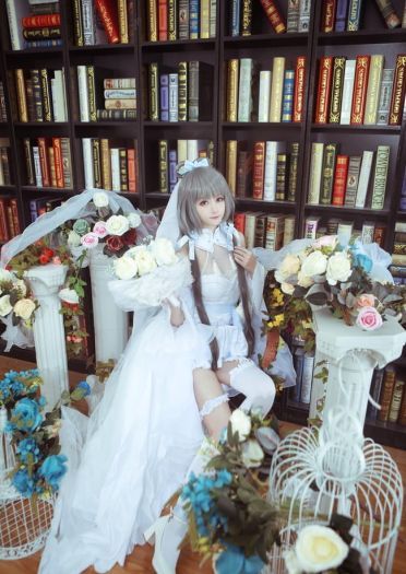 VOCALOID 南北组 洛天依 乐正绫 言和 花嫁 cosplay