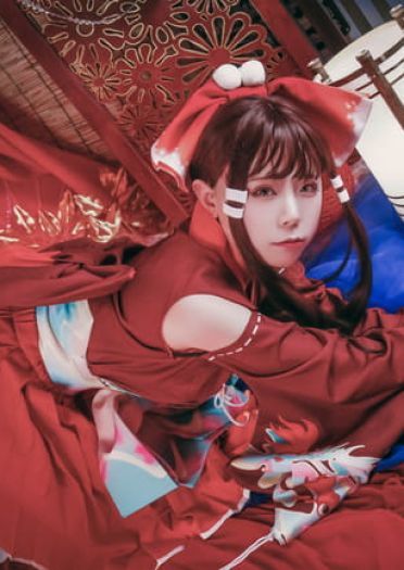 东方Project 中秋贺图 灵梦 魔理沙 cosplay