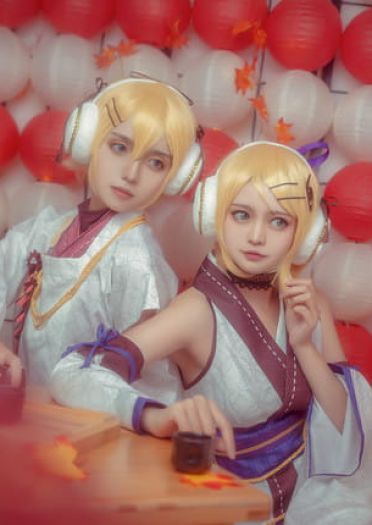 VOCALOID 镜音双子 萌妹 正太 cosplay