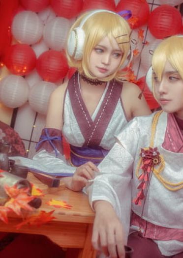 VOCALOID 镜音双子 萌妹 正太 cosplay