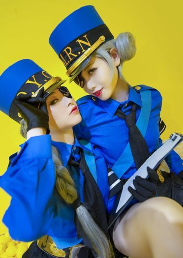 女神异闻录5 白丝 双子 制服 cosplay