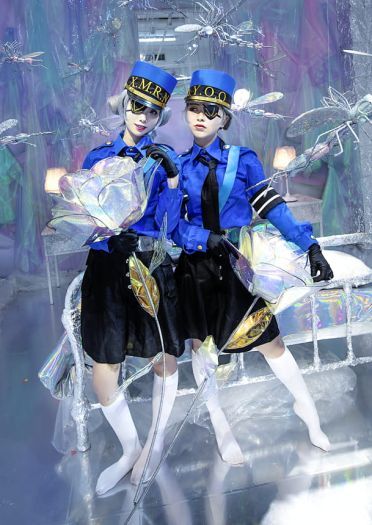 女神异闻录5 白丝 双子 制服 cosplay