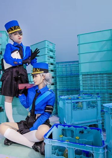 女神异闻录5 白丝 双子 制服 cosplay