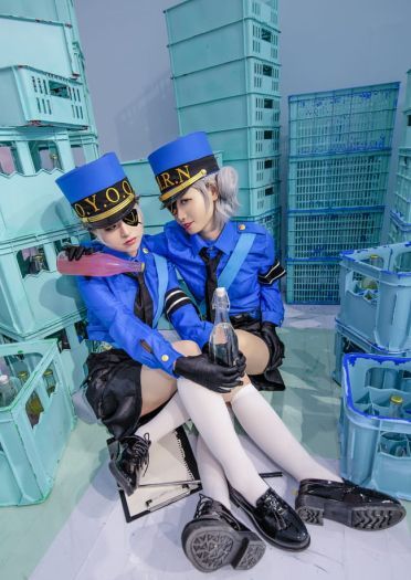 女神异闻录5 白丝 双子 制服 cosplay