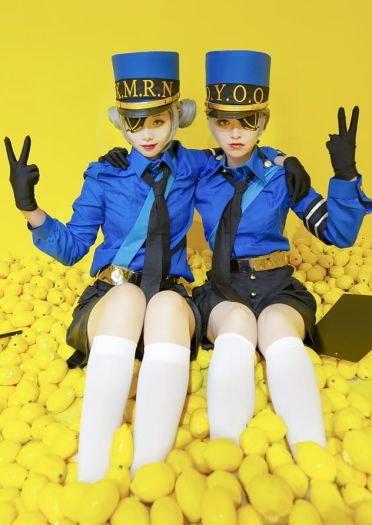 女神异闻录5 白丝 双子 制服 cosplay