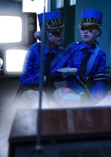 女神异闻录5 白丝 双子 制服 cosplay