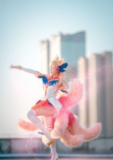 英雄联盟 星之守护者 九尾妖狐阿狸 cosplay