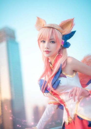 英雄联盟 星之守护者 九尾妖狐阿狸 cosplay