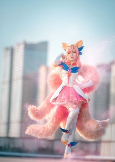 英雄联盟 星之守护者 九尾妖狐阿狸 cosplay
