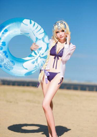 【cos正片】FateExtella 贞德 泳装