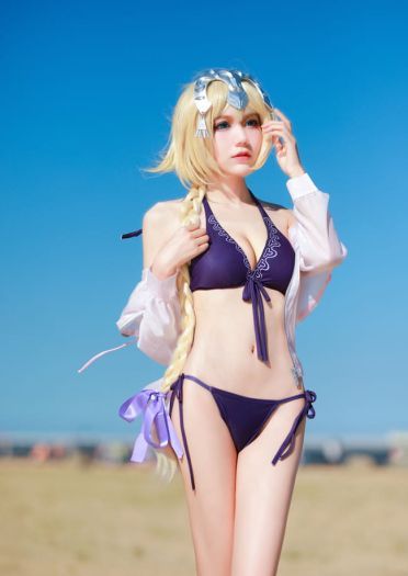 【cos正片】FateExtella 贞德 泳装