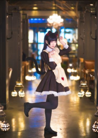 我的妹妹哪有这么可爱 女仆 黑丝 黑猫 cosplay
