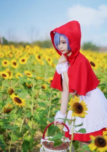【cos正片】蕾姆小红帽cos