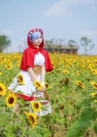 【cos正片】蕾姆小红帽cos