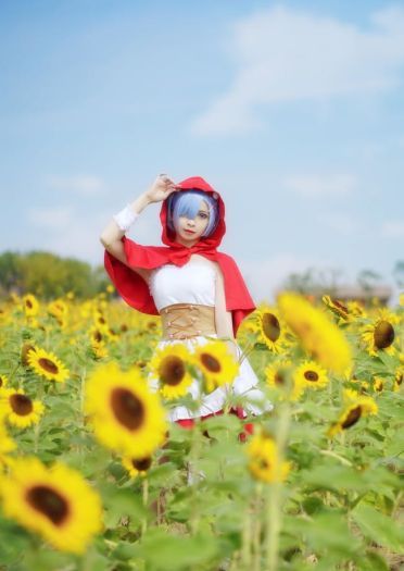 【cos正片】蕾姆小红帽cos