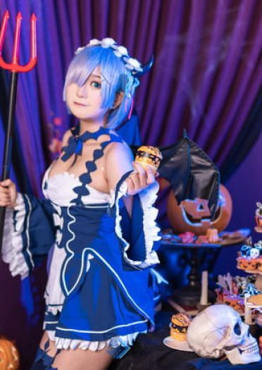  Re:从零开始的异世界生活 蕾姆 万圣节 cosplay