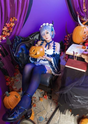  Re:从零开始的异世界生活 蕾姆 万圣节 cosplay