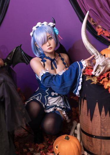  Re:从零开始的异世界生活 蕾姆 万圣节 cosplay