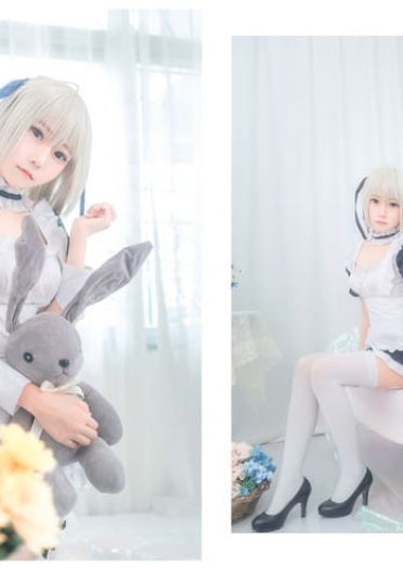 缘之空 穹妹 女仆 白丝 腿控 cosplay