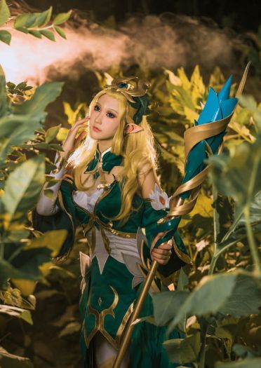 王者荣耀 王昭君 御姐 精灵 白丝 cosplay