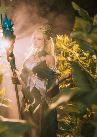 王者荣耀 王昭君 御姐 精灵 白丝 cosplay