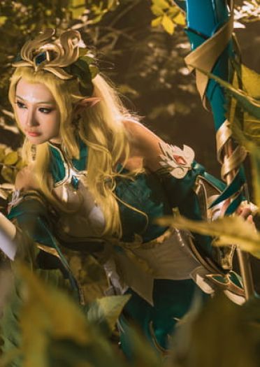 王者荣耀 王昭君 御姐 精灵 白丝 cosplay