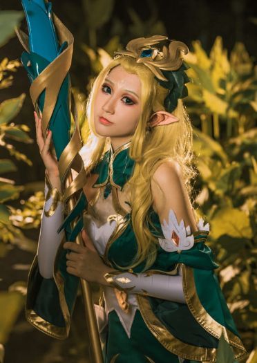 王者荣耀 王昭君 御姐 精灵 白丝 cosplay