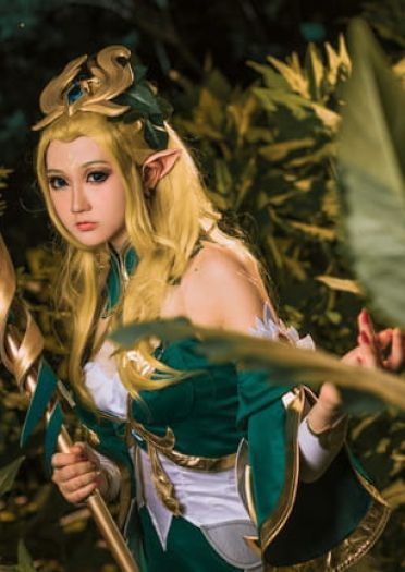 王者荣耀 王昭君 御姐 精灵 白丝 cosplay